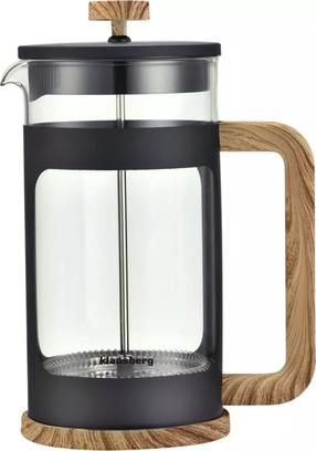  Kavinukas French Press Klausberg Kh-7681, 1 l, ruda sp./juoda sp.
