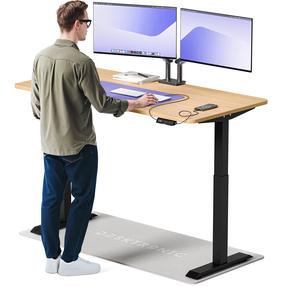 Arvutilaud reguleeritava kõrgusega Desktronic HomeOne, 160 cm x 80 cm, 72 - 119 cm, tamm v./must v.