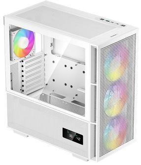Корпус компьютера Deepcool CH560 Digital, прозрачный цв./белый цв.