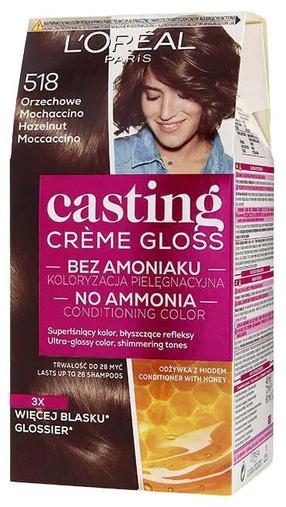 Juuksevärv L’Oréal Paris Casting Creme Gloss, hazelnut moccaccino v., 518, 180 ml