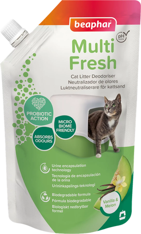 Kaķu tualetes atsvaidzinātājs Beaphar Multi Fresh Vanilla & Melon, 0.4 kg