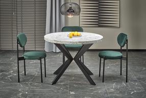 Stalas išskleidžiamas Peroni, balta sp./juoda sp., 100 - 250 cm x 100 cm x 75 cm