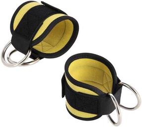 Лангетка HMS Ankle Straps, черный цв./желтый цв.