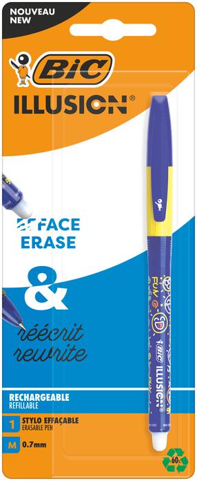 Tušinukas Bic Erase&Rewrite, mėlyna sp., 0.7 mm