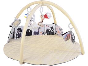 Aktivitāšu paklājiņš Play ZA5827, 80 cm x 80 cm, bēša krās.