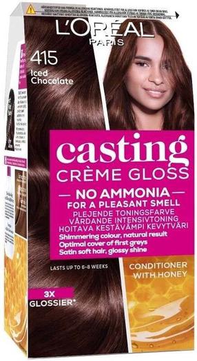 Plaukų dažai L’Oréal Paris Casting Creme Gloss, iced chocolate sp., 415, 180 ml