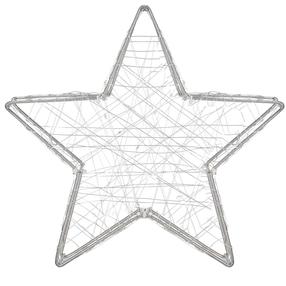 Kalėdinė dekoracija "Žvaigždė" Springos CL4128 su LED apšvietimu, 30 cm, 30 cm, skaidri sp.