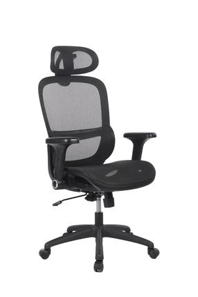 Darbo kėdė Office Products Dokos, 66 x 66 x 115 - 122.5 cm, juoda sp.