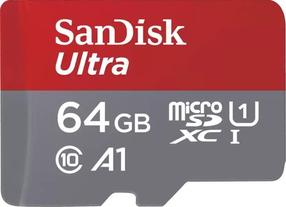Карта памяти SanDisk Ultra, 64 GB, 150 Мб/с