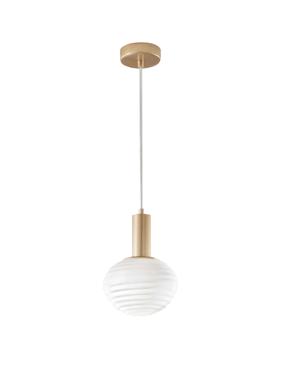 Šviestuvas kabinamas Domoletti Opalla 240086PL-WH, E27, 1 x 30 W, balta sp. / aukso sp.