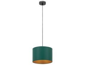 Valgusti rippuv Vespillo, E27, 1 x 15 W, kuldne v./roheline v. / must v.