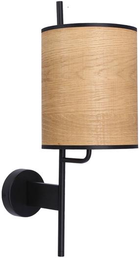 Šviestuvas sieninis Candellux Lighting Zeta, E27, 1 x 40 W, ruda sp. / juoda sp., 18 x 22 cm
