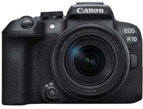 Sisteminis fotoaparatas Canon EOS EOS R10 + RF-S 18-150mm F3.5-6.3 IS STM, juoda sp.