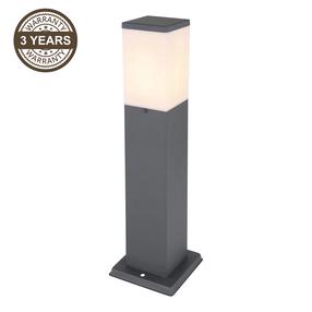 Pastatomas lauko šviestuvas Domoletti Corte, 15W, E27, IP44, antracito sp., 12.4 cm x 45 cm