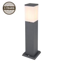 Pastatomas lauko šviestuvas Domoletti Corte, 15W, E27, IP44, antracito sp., 12.4 cm x 45 cm