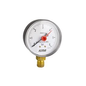 Manometrs ICMA 91257AB06, 63 mm, 1/4 collas – Ārējā vītne, 6 Bar