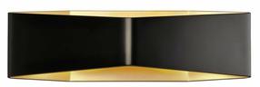 Valgusti seinale SLV Cariso 151740, LED, 2000 - 3000 °K, 2 x 21 W, kuldne v./must v. / must v.