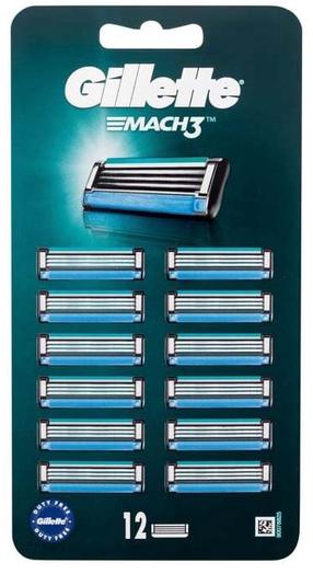 Бритвенные лезвия Gillette Mach3, 12 шт.