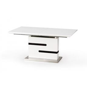 Стол c удлинением, белый цв./серый цв., 160 - 220 см x 90 см x 76 см