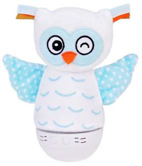 Naktinis šviestuvas Owl ZA5190, balta sp./žydra sp.