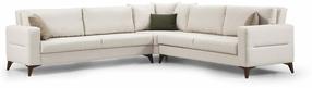 Kampinė sofa - lova Atelier Del Sofa Kristal, smėlio sp., 90 x 300 cm x 86 cm