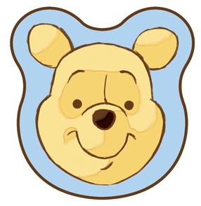 Užuolaidėlė nuo saulės automobilio langui Winnie The Pooh, mėlyna sp./ruda sp., 2 vnt.