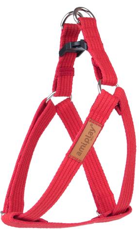 Petnešos šunims Amiplay Cotton, raudona sp., 400 - 750 mm x 25 mm, L