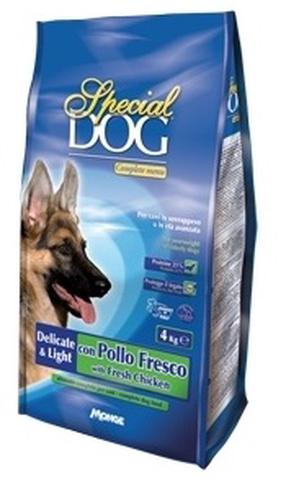 Kuiv koeratoit Monge Special Dog Delicate & Light, kanaliha, 4 kg