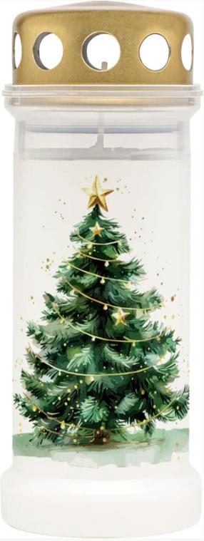 Svece, kapiem Bolsius Xmas, 70 h, balta krās.