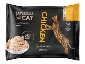 Šlapias kačių maistas Prima Cat, vištiena, 0.05 kg x 4 vnt.