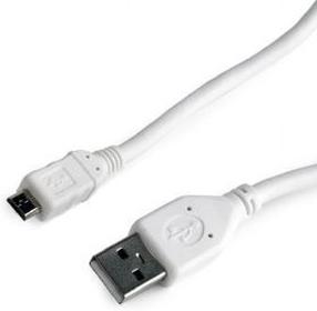 Vads Gembird USB / USB-micro USB, Micro USB male, 1 m, balta krās.