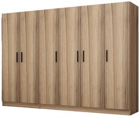 Skapis Kalune Design Kale 7500, gaiši brūna krās., 52 cm x 270 cm x 190 cm