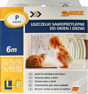 Уплотнительная лента Stomil Sanok, 6 м x 9 мм