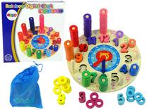 Rūšiavimo žaidimas Lean Toys Rainbow Digital Clock, 2 cm, įvairių spalvų