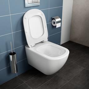 Туалет, подвесной Ideal Standard Tesi Aquablade, с крышкой, 390 мм x 570 мм
