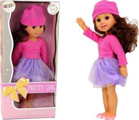Lėlė Lean Toys Pretty Girl, 40 cm, balta sp.