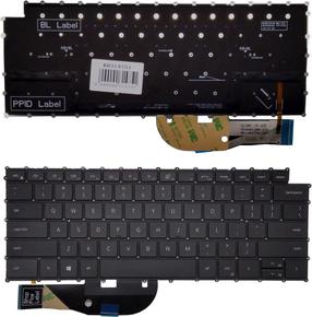 Portatīvo datoru tastatūras Dell KB314751 for Dell XPS 9500 with backlight (US), Angļu (US), melna krās.