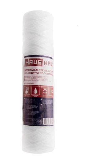 Keermestatud filtrikassett mehhaanilise puhastuse Haushalt PPW-10A, polüpropeen, 10", 25 mikronit