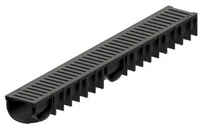 Drenažo latakas su grotelėmis Easyline Aco, A15, 100 cm x 12.5 cm x 9 cm