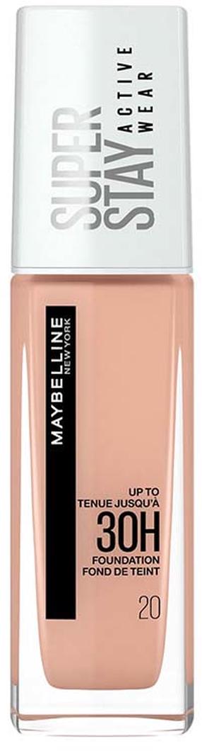 Skystas makiažo pagrindas Maybelline Super Stay Active Wear 30H 20, 20 cameo, 30 ml