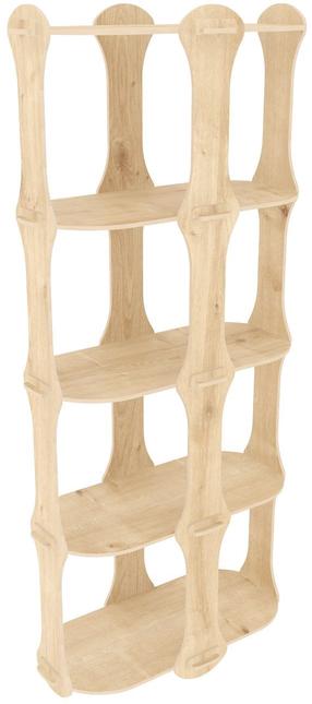 Grīdas plaukts Kalune Design Ayzi, ozola krās., 137.5 cm x 57.6 cm x 27 cm