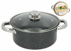 Kастрюля Kitchen&GO De Cris, Ø22 см, 5 л, черный цв.