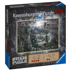 Pusle Ravensburger Escape: Midnight in the Garden, 70 cm x 50 cm, 368 tk, must v.