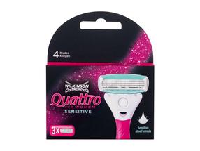Keičiamos skustuvo galvutės Wilkinson Sword Quattro For Women Sensitive, 3 vnt