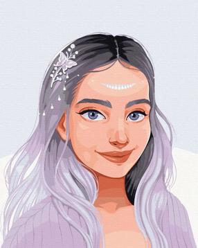 Картина по номерам Picture Paint It! Virgo In Purple, многоцветный