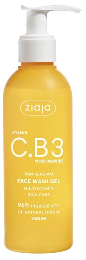 Näo puhastusgeel Ziaja Vitamin C.B3 Niacinamide, 190 ml