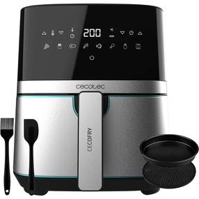 Karšto oro gruzdintuvė Cecotec Cecofry Full Inox Pro 5500, sidabro sp./juoda sp., 1700 W, 5.5 l
