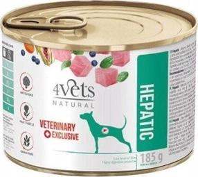 Märg koeratoit 4Vets Natural Hepatic, kanaliha, 0.185 kg