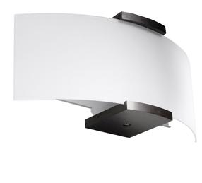 Šviestuvas sieninis Sollux Emilio SL.0185, E14, 2 x 40 W, balta sp. / ruda sp.