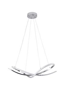 Šviestuvas kabinamas Domoletti Circus 19602P-CHR, LED, 4000 °K, 1 x 40 W, balta sp./chromo sp. / chromo sp.